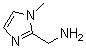 structure of CAS# 124312-73-8, 1-Methyl-2-imidazolemethanamine;C-(1-Methyl-1H-imidazol-2-yl)methylamine; [(1-Methyl-1H-imidazol-2-yl)methyl]amine