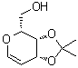 2,6-Anhydro-5-deoxy-3,4-O-(1-methylethylidene)-D-arabino-hex-5-enitol molecular structure (CAS 124477-12-9)