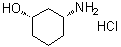 cis-3-Aminocyclohexanol hydrochloride molecular structure (CAS 124555-44-8)