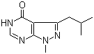 1,5-Dihydro-1-methyl-3-(2-methylpropyl)-4H-pyrazolo[3,4-d]pyrimidin-4-one molecular structure (CAS 1245643-15-5)