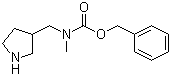 structure of CAS# 1245649-33-5, Benzyl methyl(pyrrolidin-3-ylmethyl)carbamate