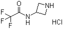structure of CAS# 124668-48-0, N-(Azetidin-3-yl)-2,2,2-trifluoroacetamide hydrochloride