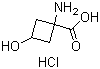 structure of CAS# 1246746-62-2, 1-Amino-3-hydroxycyclobutanecarboxylic acid hydrochloride