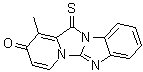 1-Methyl-12-thioxobenzo[4',5']imidazo[2',1':2,3]imidazo[1,5-a]pyridin-2(12H)-one molecular structure (CAS 1246819-06-6)