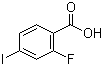 结构式 CAS# 124700-40-9, 2-氟-4-碘苯甲酸