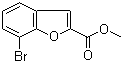 结构式 CAS# 1247406-14-9, 7-溴苯并呋喃-2-甲酸甲酯