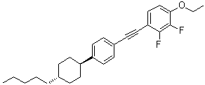1-Ethoxy-2,3-difluoro-4-[[4-(trans-4-pentylcyclohexyl)phenyl]ethynyl]benzene molecular structure (CAS 124770-59-8)