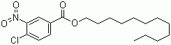 3-硝基-4-氯-苯甲酸十二烷基酯分子结构 (CAS 124809-77-4)