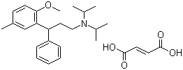 2-[3-[Bis(1-methylethyl)amino]-1-phenyl-propyl]-4-methyl-methoxybenzene fumarate molecular structure (CAS 124935-88-2)