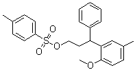 结构式 CAS# 124937-85-5, 3-(2-甲氧基-5-甲基苯基)-3-苯基丙基对甲苯磺酸酯