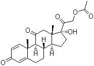 Prednisone 21-acetate molecular structure (CAS 125-10-0)