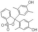 structure of CAS# 125-31-5, Xylenol blue;1,4-Dimethyl-5-hydroxybenzenesulfonphthalein; p-Xylenesulfonephthalein; p-Xylenol blue; p-Xylenolsulfonphthalein