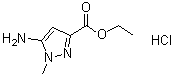 结构式 CAS# 1253790-61-2, 5-氨基-1-甲基-1H-吡唑-3-羧酸乙酯盐酸盐