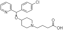 structure of CAS# 125602-71-3, Bepotastine;4-[4-[(4-Chlorophenyl)pyridin-2-ylmethoxy]piperidin-1-yl]butanoic acid