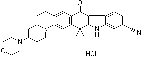 结构式 CAS# 1256589-74-8, 盐酸艾乐替尼
