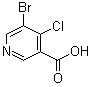 structure of CAS# 1256790-85-8, 5-Bromo-4-chloro-3-pyridinecarboxylic acid