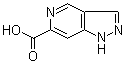 结构式 CAS# 1256802-03-5, 1H-吡唑并[4,3-c]吡啶-6-羧酸