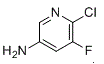 structure of CAS# 1256806-83-3, 6-Chloro-5-fluoropyridin-3-amine
