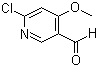 structure of CAS# 1256823-05-8, 6-Chloro-4-methoxy-3-pyridinecarboxaldehyde