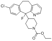 structure of CAS# 125743-80-8, Loratadine EP Impurity F;11-Fluoro dihydroloratadine;ethyl 4-(13-chloro-2-fluoro-4-azatricyclo[9.4.0.03,8]pentadeca-1(11),3(8),4,6,12,14-hexaen-2-yl)piperidine-1-carboxylate