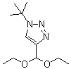 结构式 CAS# 1257633-67-2, 4-(二乙氧基甲基)-1-(1,1-二甲基乙基)-1H-1,2,3-三唑