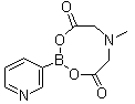 结构式 CAS# 1257740-56-9, 3-吡啶基硼酸 甲基亚氨基二乙酸酯