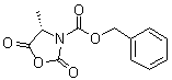 结构式 CAS# 125814-23-5, (S)-4-甲基-2,5-二氧代-1,3-恶唑烷-3-羧酸苄酯