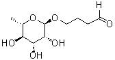 structure of CAS# 1258196-96-1, 4-[(6-Deoxy-alpha-L-mannopyranosyl)oxy]butanal