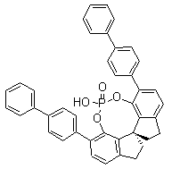 结构式 CAS# 1258327-06-8, (11aS)-10,11,12,13-四氢-5-羟基-3,7-双(联苯-4-基)-二茚并[7,1-de:1',7'-fg][1,3,2]二氧磷杂八环-5-氧化物