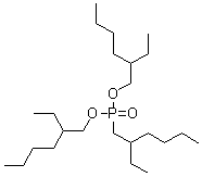 结构式 CAS# 126-63-6, 2-乙基己基膦酸双(2-乙基己基)酯