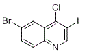 structure of CAS# 1260787-47-0, 6-Bromo-4-chloro-3-iodoquinoline