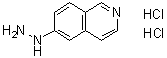 structure of CAS# 1260888-16-1, 6-Hydrazinylisoquinoline dihydrochloride;1-(Isoquinolin-6-yl)hydrazine dihydrochloride