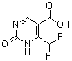 6-(Difluoromethyl)-1,2-dihydro-2-oxo-5-pyrimidinecarboxylic acid molecular structure (CAS 1260902-01-9)