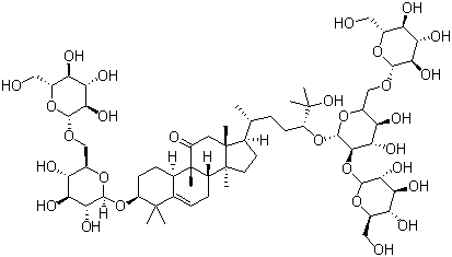 结构式 CAS# 126105-11-1, 11-氧罗汉果皂甙 V