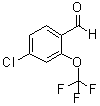 结构式 CAS# 1261442-48-1, 4-氯-2-(三氟甲氧基)苯甲醛