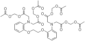 structure of CAS# 126150-97-8, BAPTA-AM;1,2-Bis(2-aminophenoxy)ethane-N,N,N',N'-tetraacetic acid tetrakis(acetoxymethyl ester)