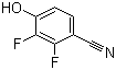 结构式 CAS# 126162-38-7, 2,3-二氟-4-氰基苯酚