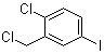 structure of CAS# 1261671-12-8, 1-Chloro-2-(chloromethyl)-4-iodobenzene