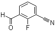 structure of CAS# 1261823-31-7, 2-Fluoro-3-formylbenzonitrile