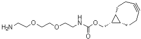 N-[2-[2-(2-aminoethoxy)ethoxy]ethyl]-Carbamic acid (1alpha,8alpha,9beta)-bicyclo[6.1.0]non-4-yn-9-ylmethyl ester molecular structure (CAS 1263166-93-3)