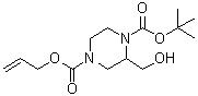 2-(Hydroxymethyl)-1,4-piperazinedicarboxylic acid 1-(1,1-dimethylethyl) 4-(2-propen-1-yl) ester molecular structure (CAS 1263282-80-9)