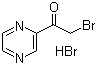 structure of CAS# 126353-32-0, 2-Bromo-1-(pyrazin-2-yl)ethanone hydrobromide