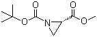 (S)-1-tert-Butyl 2-methyl aziridine-1,2-dicarboxylate molecular structure (CAS 126496-79-5)