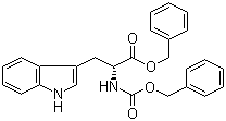 structure of CAS# 126496-81-9, N-[(Phenylmethoxy)carbonyl]-D-tryptophan phenylmethyl ester