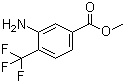 Methyl 3-amino-4-(trifluoromethyl)benzoate molecular structure (CAS 126541-82-0)