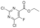 结构式 CAS# 1266238-63-4, 乙基2,6-二氯-5-氟嘧啶-4-羧酸酯