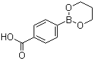 结构式 CAS# 126747-13-5, 4-(1,3,2-二氧杂环戊硼烷-2-基)苯甲酸