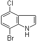 7-Bromo-4-chloro-1H-indole molecular structure (CAS 126811-29-8)