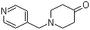结构式 CAS# 126832-82-4, 1-((吡啶-4-基)甲基-4-哌啶酮