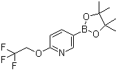 structure of CAS# 1268467-17-9, 2-(2,2,2-Trifluoroethoxy)pyridine-5-boronic acid pinacol ester;5-(4,4,5,5-Tetramethyl-1,3,2-dioxaborolan-2-yl)-2-(2,2,2-trifluoroethoxy)pyridine